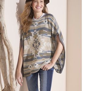 NWT Orvis knitted sweater poncho